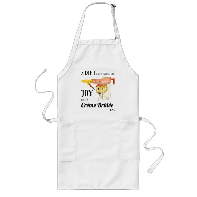 Tablier Long Citation de cuisine amusante (Devant)