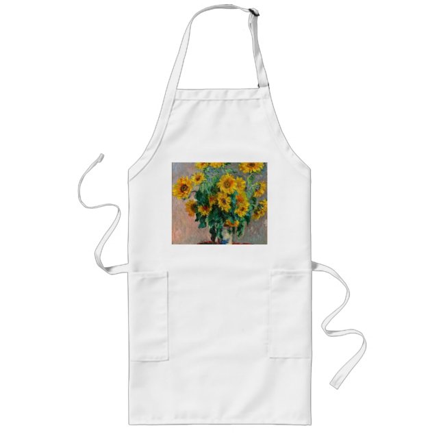 Tablier Long Claude Monet - Tournesols (Devant)