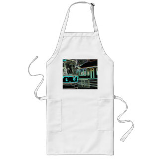 Tablier Long CLRV Neon à stn Long White Apron