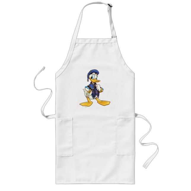 Tablier Long Coeurs royaux | Magicien royal Donald Duck (Devant)