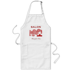 Tablier Long Coiffeuse de salon