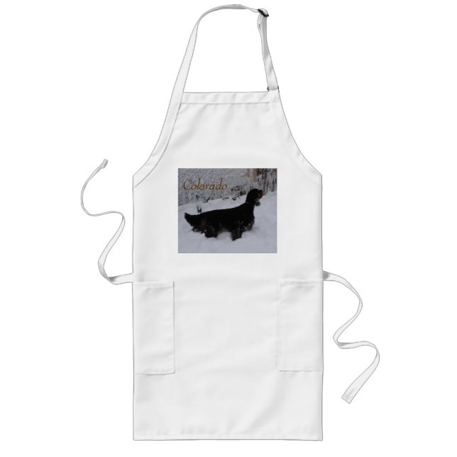 Tablier Long Colorado Gordon Setter Apron (Devant)