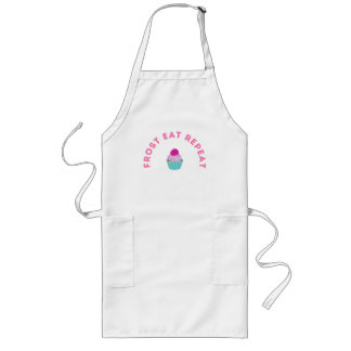 Tablier Long Conception de Cupcake Frost Eat Repeat