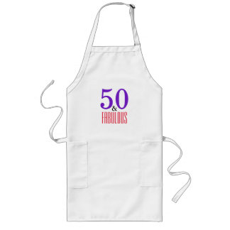 Tablier Long Confiance de cuisine typographique 50 & Fabuleuse