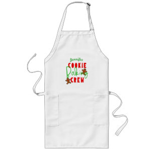 Tablier Long Cookie Baking Crew Fun Holiday Cuisine