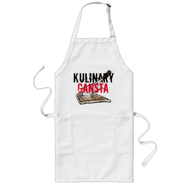 Tablier Long cool drôle kulinary gangsta été barbecue grillade (Devant)