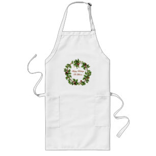 Tablier Long Coutume vintage de vacances de guirlande de houx