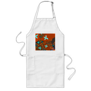 Tablier Long Crazy Quilt Abstract Fractal Design