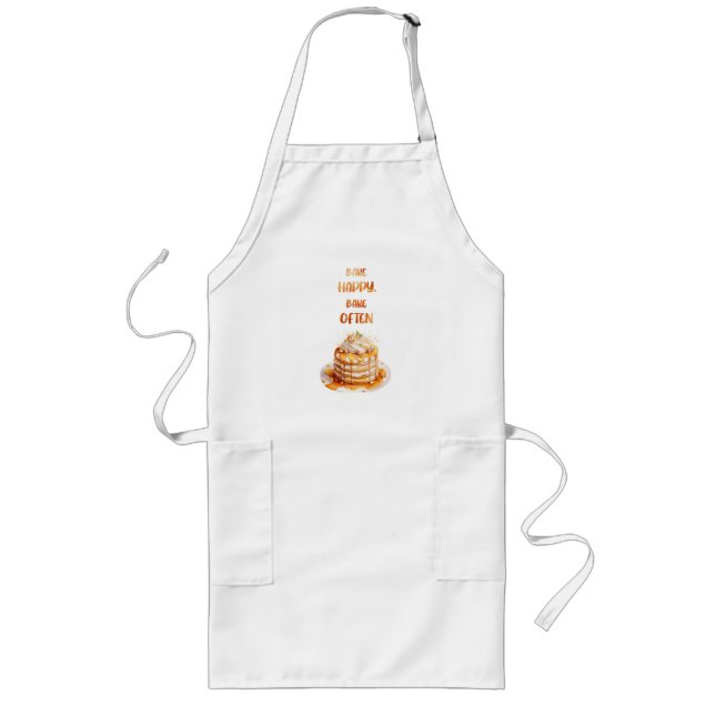 Tablier Long Création de gâteau sucré (Devant)