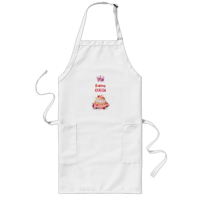 Tablier Long Création de gâteau sucré (Devant)