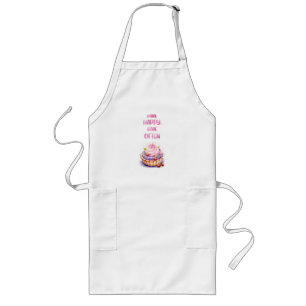Tablier Long Création de gâteau sucré
