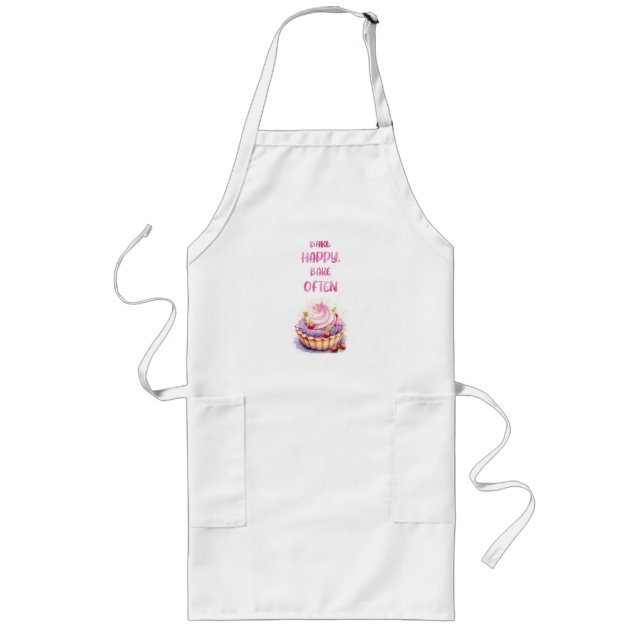Tablier Long Création de gâteau sucré (Devant)
