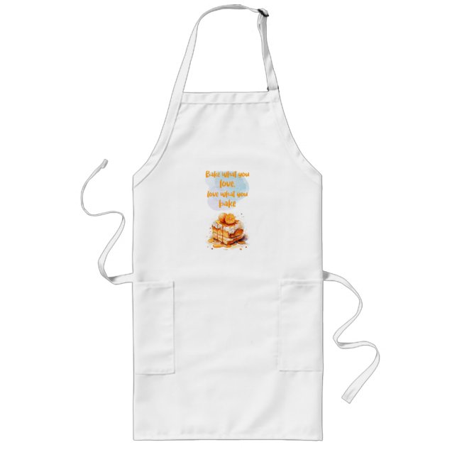 Tablier Long Création de gâteau sucré (Devant)