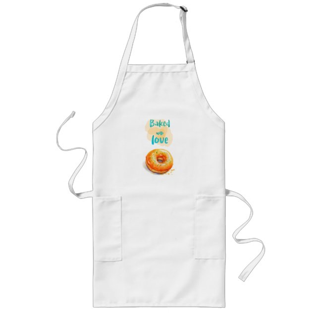 Tablier Long Création de gâteau sucré (Devant)