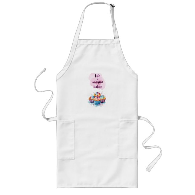 Tablier Long Création de gâteau sucré (Devant)