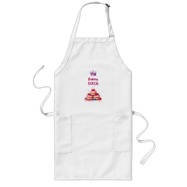 Tablier Long Création de gâteau sucré (Devant)