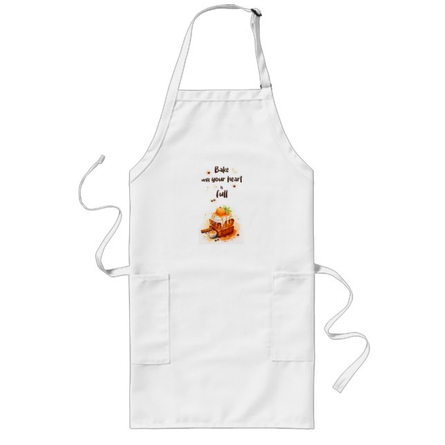 Tablier Long Création de gâteau sucré (Devant)