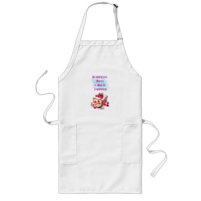 Tablier Long Création de gâteau sucré (Devant)