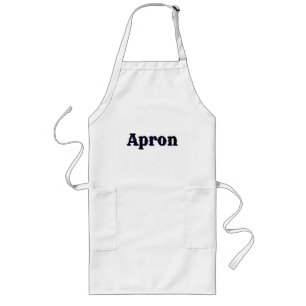 Tablier Long Créez Votre Propre Blanc