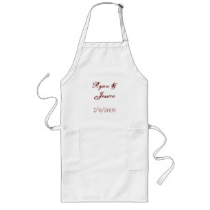 Tablier Long Créez votre propre tablier de mariage