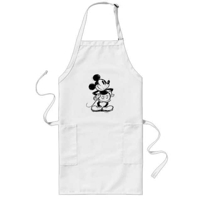 Tablier Long Croquis de Mickey (Devant)