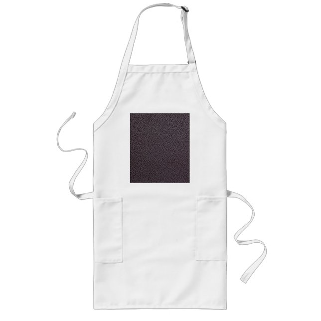 Tablier Long Cuir noir (Devant)