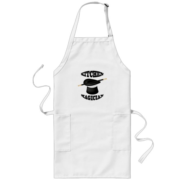 Tablier Long Cuisine Magicien Chef Cuisinier Apron (Devant)