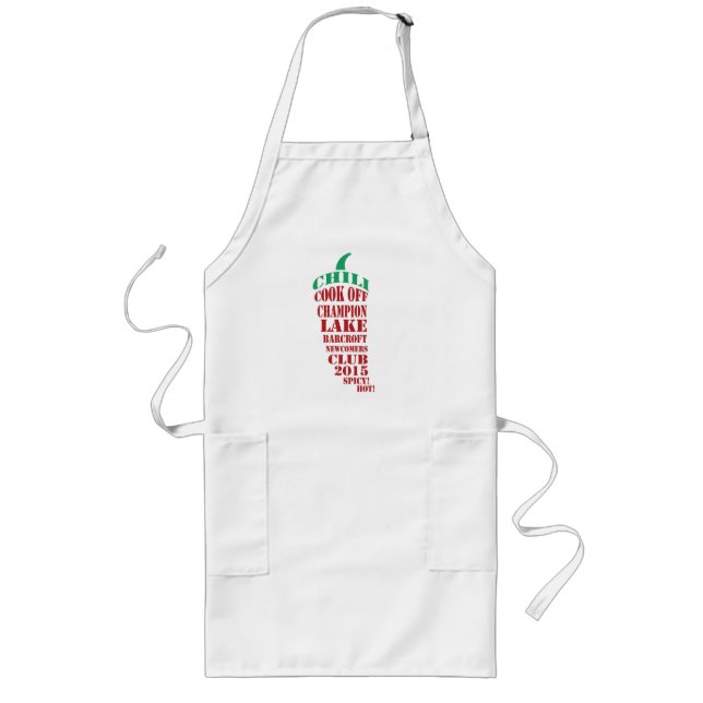 Tablier Long Cuisinier de piment outre de la concurrence (Devant)