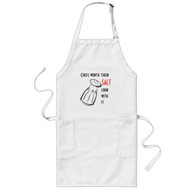 Tablier Long cuisson avec du sel (Devant)