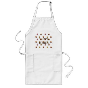 Tablier Long Cupcakes sucré Custom Long tablier