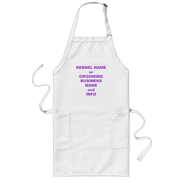 TABLIER LONG CUSTOMISER VOTRE APRON GROOMING (Devant)