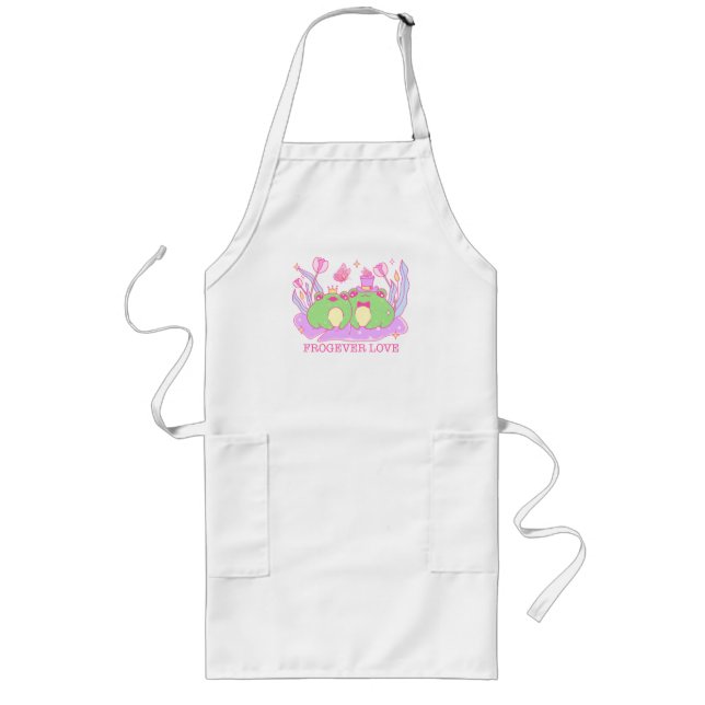 Tablier Long Cute Frog - Frogever Love (Devant)