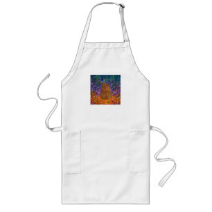 Tablier Long Décor Cottagecore Capybara Prairie de Fleurs Sauva