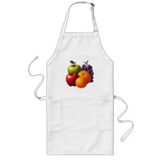 Tablier Long Décor d'étagère de cuisine rustique avec des fruit