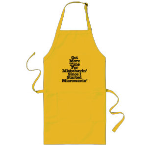 Tablier Long Depuis Que J'Ai Commencé Microwave' Apron