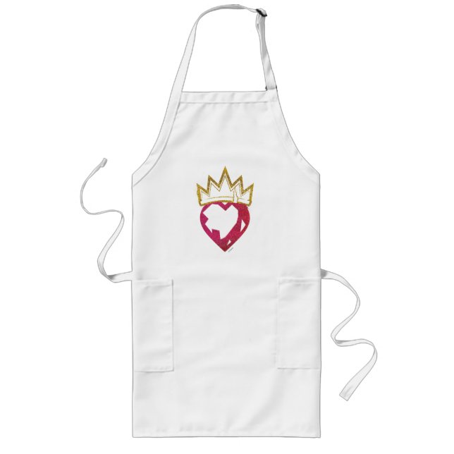Tablier Long Descendants| Édition| Logo Coeur et Couronne (Devant)