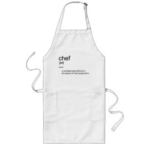 Tablier Long Dictionnaire de définition CHEF de la conception d