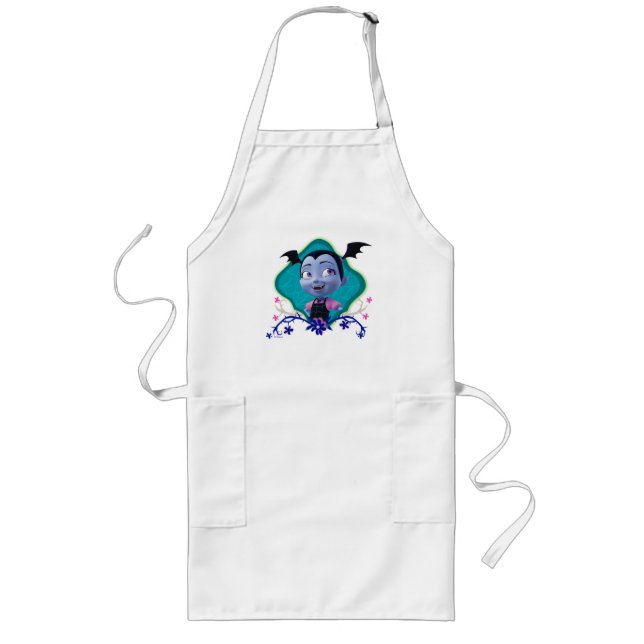 Tablier Long Disney | Vampirina - Vee - Floral gothique (Devant)
