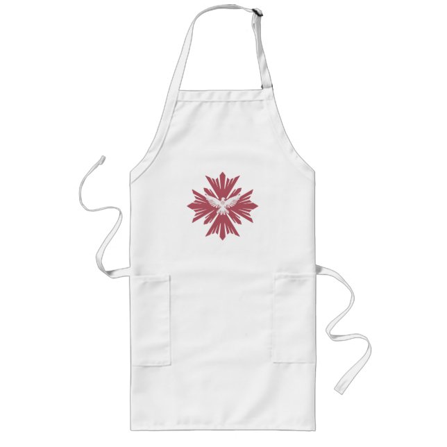 Tablier Long Divine colombe de paix (Devant)
