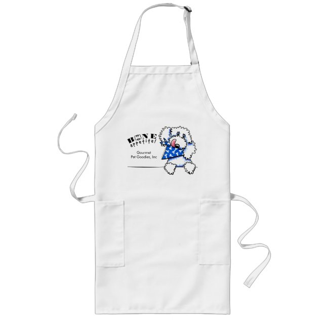 Tablier Long Dog Bone Appetit ! Aliments pour animaux de compag (Devant)