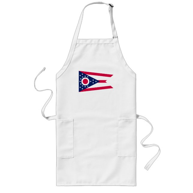 Tablier Long Drapeau de l'Ohio : la bannière Buckeye State (Devant)