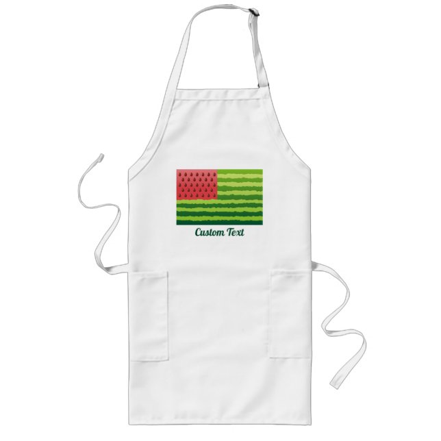 Tablier Long Drapeau de pastèque (Devant)