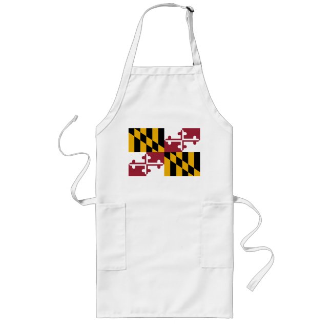 Tablier Long Drapeau du Maryland (Devant)