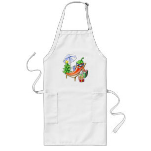 Tablier Long Drôle Joyeux Noël épicé Chili Conçu