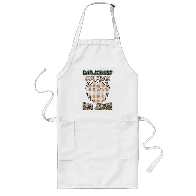 Tablier Long Drôle papa plaisante | FÊTE DES PÈRES | Rad Plaisa (Devant)