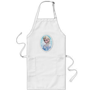 Tablier Long  Elsa  Cadre de flocons de neige