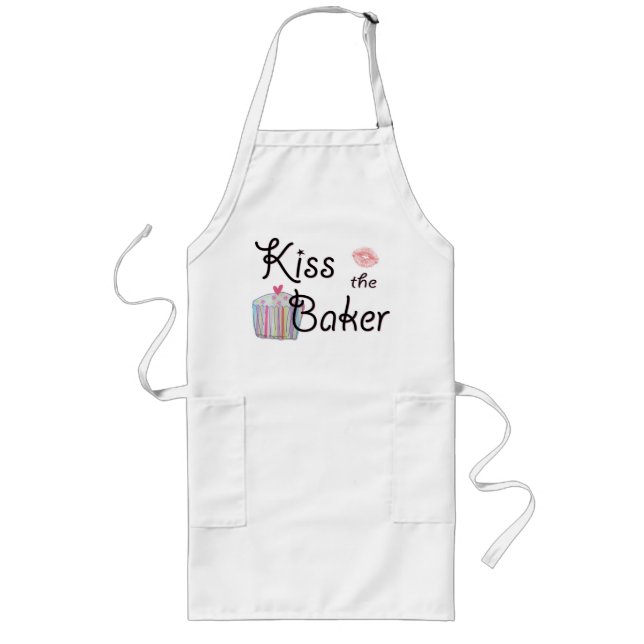 Tablier Long Embrasse le boulanger (Devant)