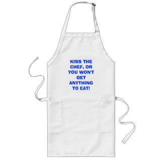 TABLIER LONG EMBRASSEZ LE CHEF, OU VOUS N'OBTIENDREZ RIEN
