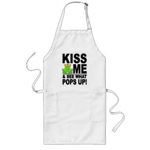 Tablier Long EMBRASSEZ-MOI tablier de grenouille - choisissez
