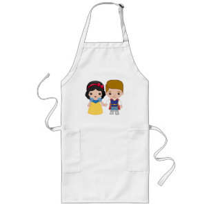 Tablier Long Emoji blanc et prince charmant